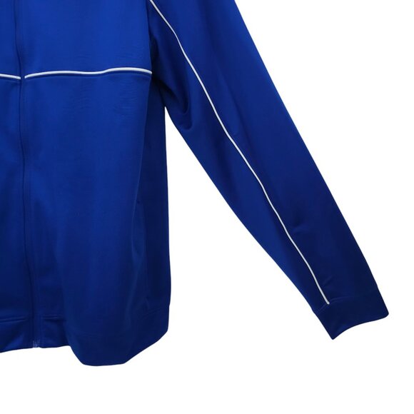 Under Armour Full Zip Track Wind Jacket Womens Size M Knit Warm Up Royal Blue - Picture 14 of 16